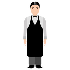 Isolated waiter avatar