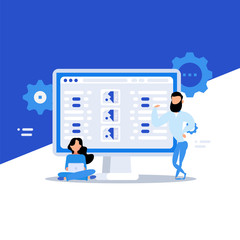 Business characters. 404 page