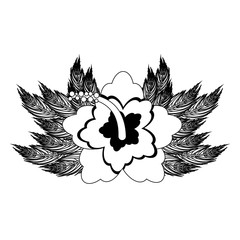 Obraz premium Beautiful flowers isolated vector illustration graphic design