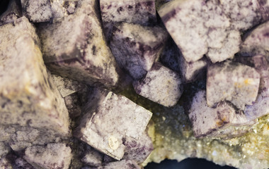 Fluorite mineral crystals