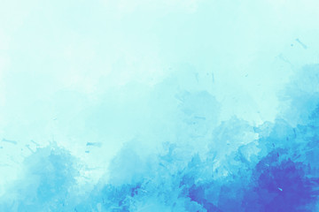 Soft blue watercolor abstract background. Watercolor blue background.