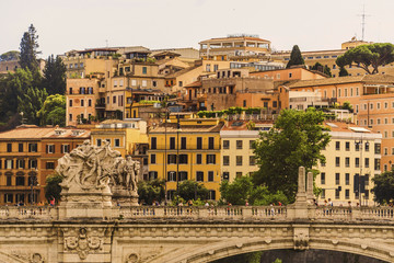 Obraz premium Rome city views with ancient buildings