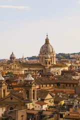 Naklejka premium Rome city views with ancient buildings