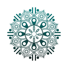 Mandala indian emblem vector illustration graphic design