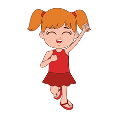 Beautiful girl in swim suit vector illustration graphic design