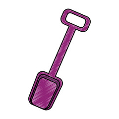 sand shovel toy vector illustration graphic design