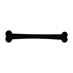 A black and white silhouette of a long bone