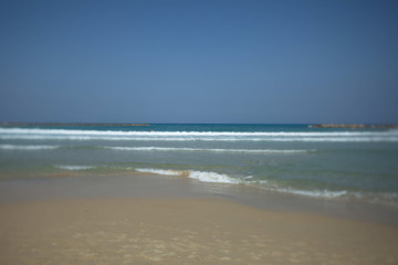 beach in the Mediterranean Sea in Israel