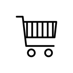 shopping cart icon vector