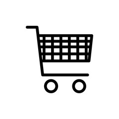 shopping cart icon vector