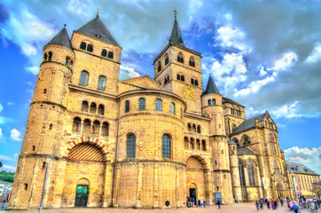 Fototapeta na wymiar The Cathedral of Our Lady in Tournai, Belgium