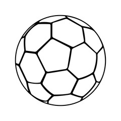 Fototapeta premium Soccer ball isolated vector illustration graphic design
