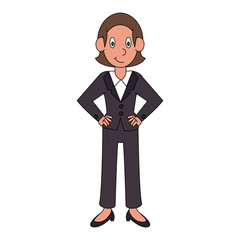 Business executive woman vector illustration graphic design