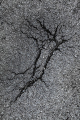 Risse im Straßenbelag