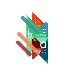 Triangle data visualization design, option infographic layout