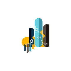 Abstract lines geometric infographic layoutAbstract lines geometric infographic layout, data visualization design, option step by step schedule, web box