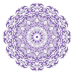 Flower mandala. Printable package decorative elements. Coloring page template. It is fantastic vector illustrations