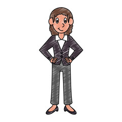 Business executive woman vector illustration graphic design