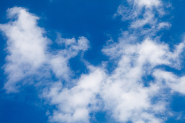 Clouds in front of blue sky