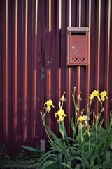 Mailbox hanging on the fence