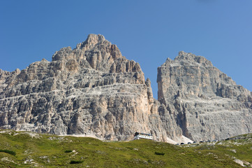 Drei Zinnen mit Auronzohütte