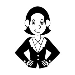 Business executive woman vector illustration graphic design