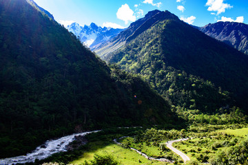 Beautiful Himalayan Mountain Valley