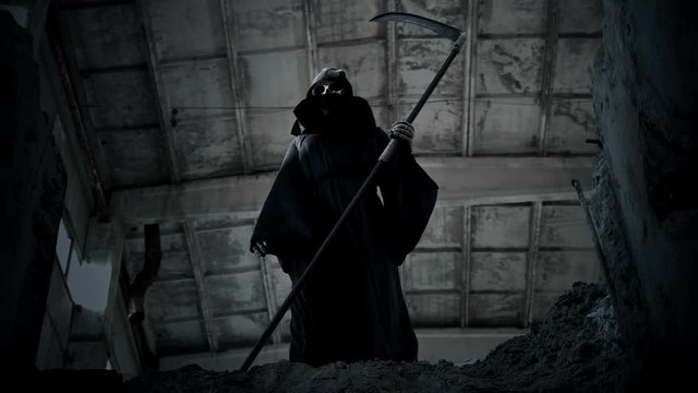 the grim Reaper looks at you as if he wants to take you away.