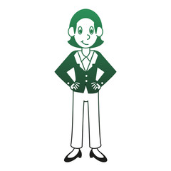 Business executive woman vector illustration graphic design