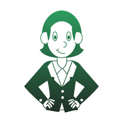 Business executive woman vector illustration graphic design