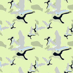 Camo background in national green, blue and grey colors