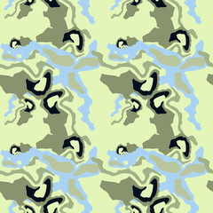 Camo background in national green, blue and grey colors