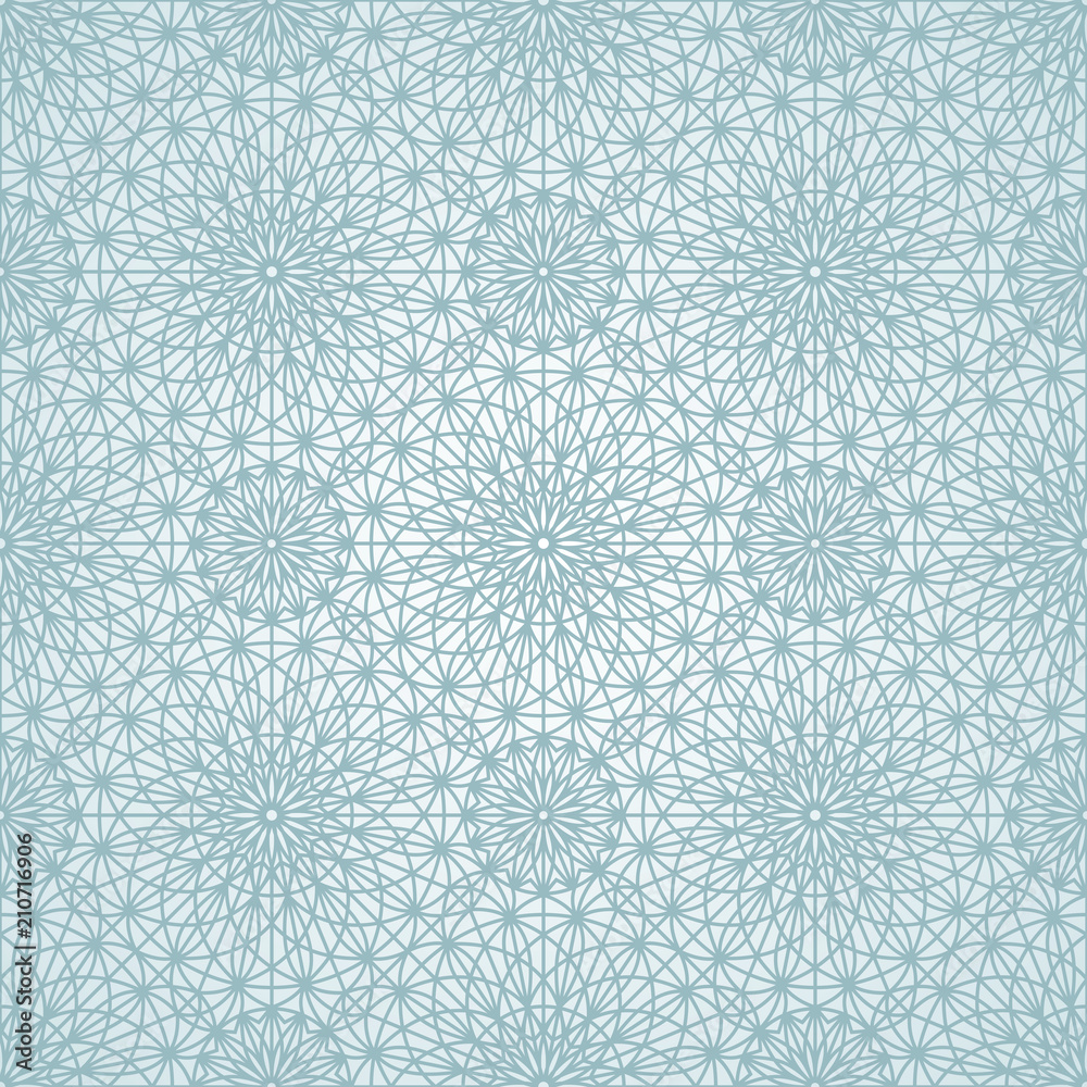 Poster Geometric seamless pattern. Vector illustration. Pattern without gradient added to swatches panel