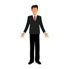 Executive businessman cartoon vector illustration graphic design