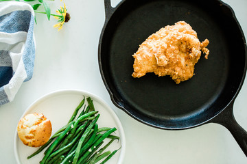 Southern Fried Chicken Dinner with Sides