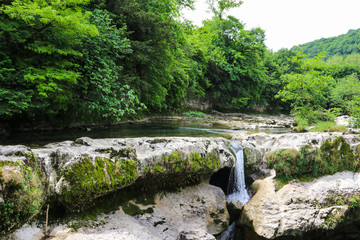 Martvili canyon in Georgia