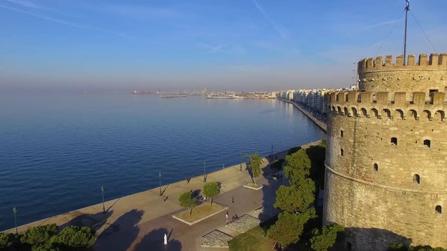 Thessaloniki Drone Footage - White Tower