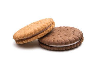 sandwich cookies isolated