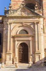 Entrance to the cathedral of Siguenza, Spain