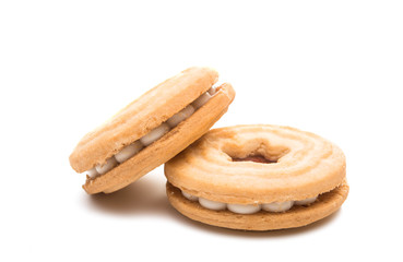 sandwich cookies isolated
