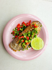 sun-dried salted fish is thai food.