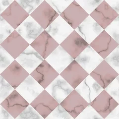 Gardinen Marble Luxury Check Diagonal Seamless Pattern © kronalux