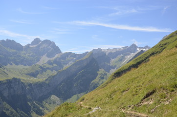 Switzerland Mountains in Spring Appenzell