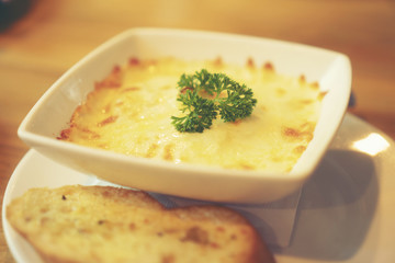 Spinach with cheese