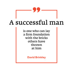 Vector quote template with text placeholder in trendy style. Outline hipster frame with caption. Ready to edit design template.