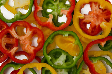 Paprikaringe verschiedene Farben