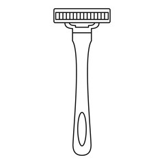 Man razor icon. Outline illustration of man razor vector icon for web design isolated on white background