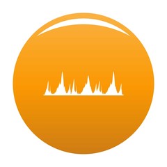 Equalizer technology icon. Simple illustration of equalizer technology vector icon for any design orange
