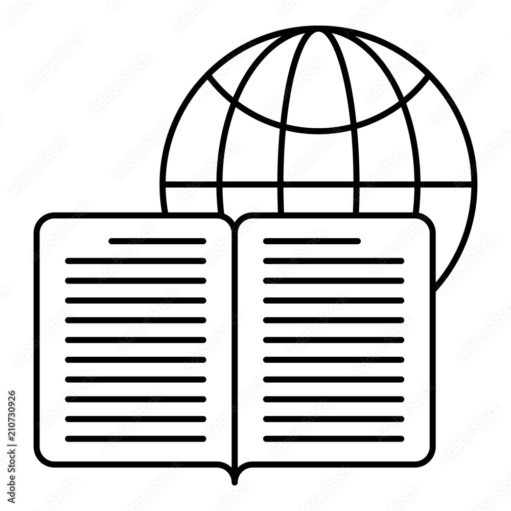 Poster global learning icon. outline illustration of global learning vector icon for web design isolated on