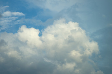 A blue day sky with rare beautiful clouds for the designer's background
